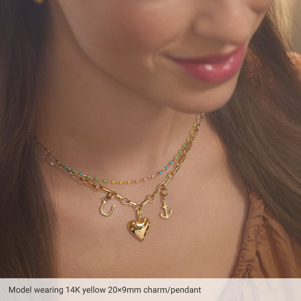 L'Ancre de la Côte d'Azur, 14K Gold Anchor Charm