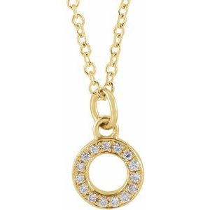 Reflet de la Côte d'Azur, Gold Diamond Letter Necklace