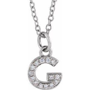 Reflet de la Côte d'Azur, Gold Diamond Letter Necklace