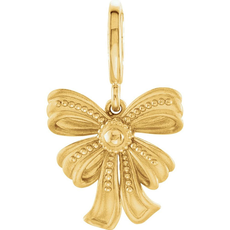Vintage inspired Bow Charm