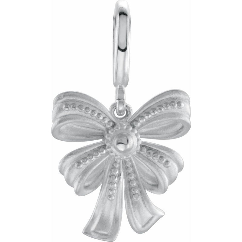 Vintage inspired Bow Charm