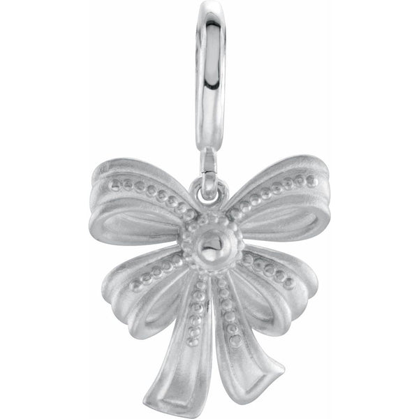 Vintage inspired Bow Charm