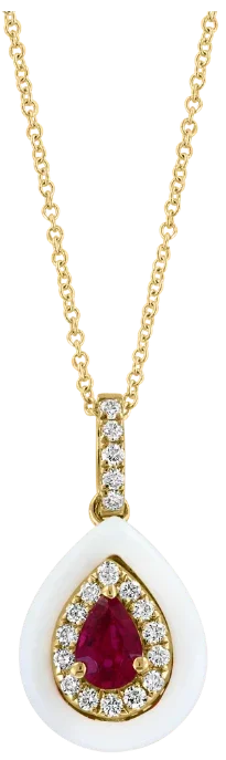Douce Rêverie, Ruby & Diamonds Necklace