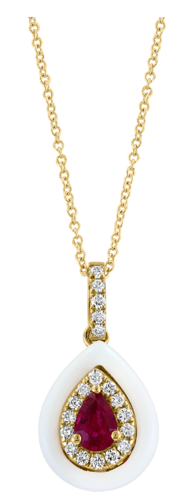 Douce Rêverie, Ruby & Diamonds Necklace