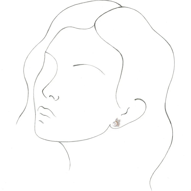 Rosée de Sainte-Chapelle, Pearl & Diamond Earrings