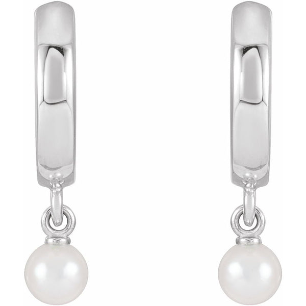 Rosée de la Côte d'Azur, Cultured Pearl Drop Earrings