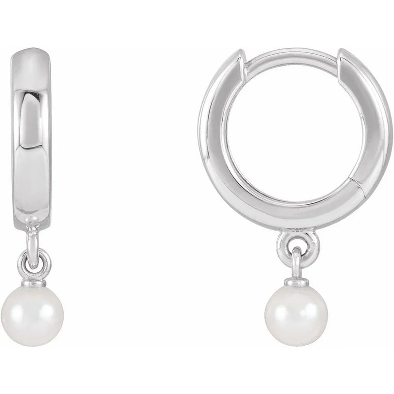 Rosée de la Côte d'Azur, Cultured Pearl Drop Earrings