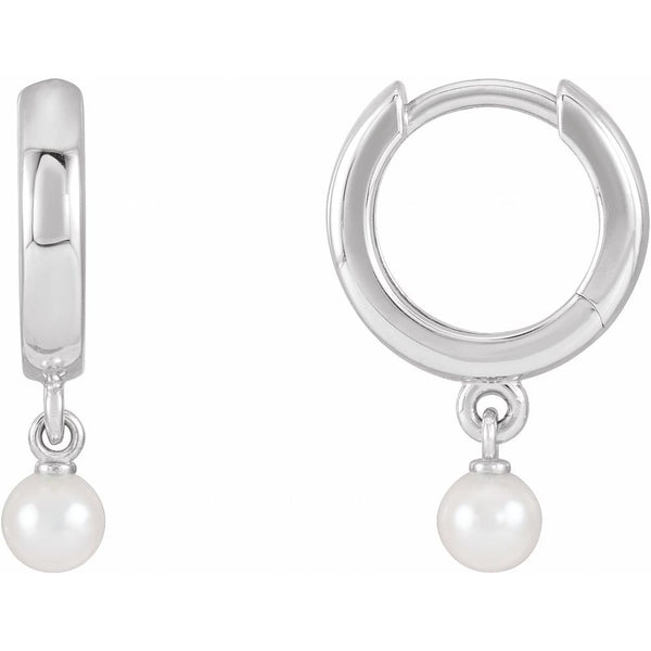 Rosée de la Côte d'Azur, Cultured Pearl Drop Earrings