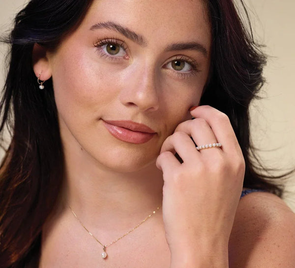 Lumière de Montmartre, Cultured Pearl Hoop Earrings