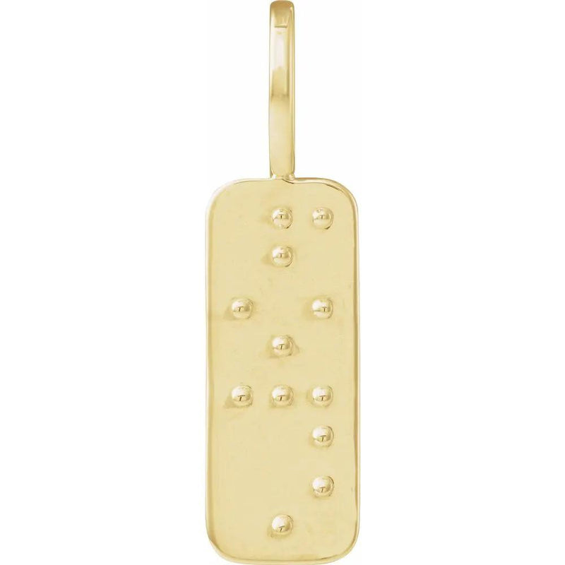 Reflet de Place Vendôme, HOPE Braille Pendant