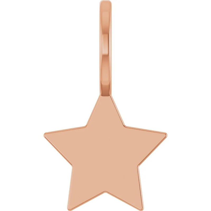 Rayon d'Étoile de Montmartre, Rose Gold Star Pendant