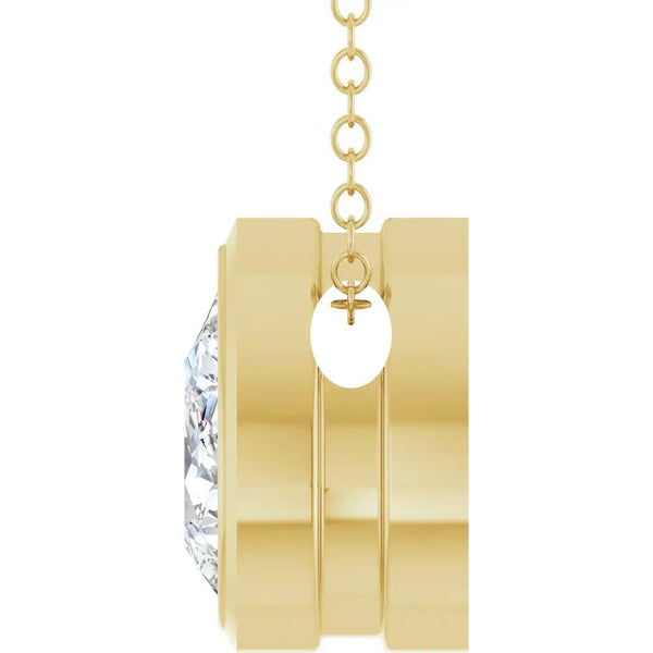 Larme Dorée, Pear Diamond Necklace