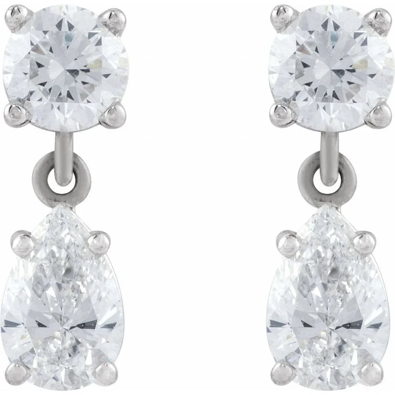 Rosée de Versailles, Lab-Grown Diamond Two-Stone Drop Earrings