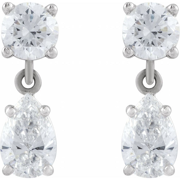 Rosée de Versailles, Lab-Grown Diamond Two-Stone Drop Earrings