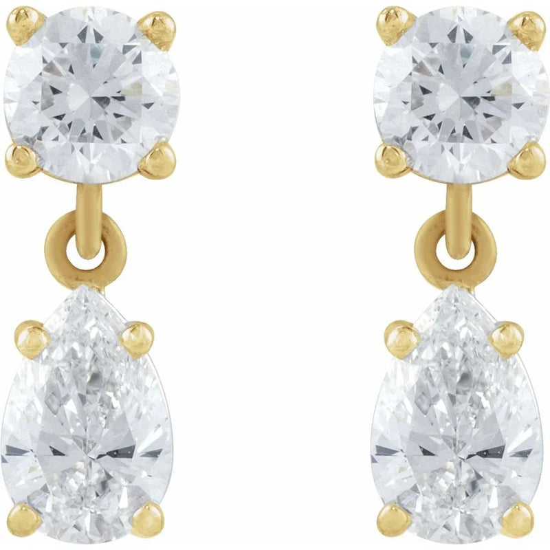 Rosée de Versailles, Lab-Grown Diamond Two-Stone Drop Earrings