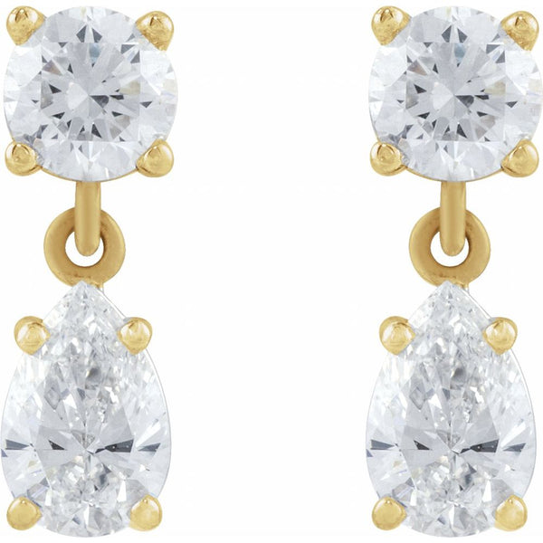 Rosée de Versailles, Lab-Grown Diamond Two-Stone Drop Earrings