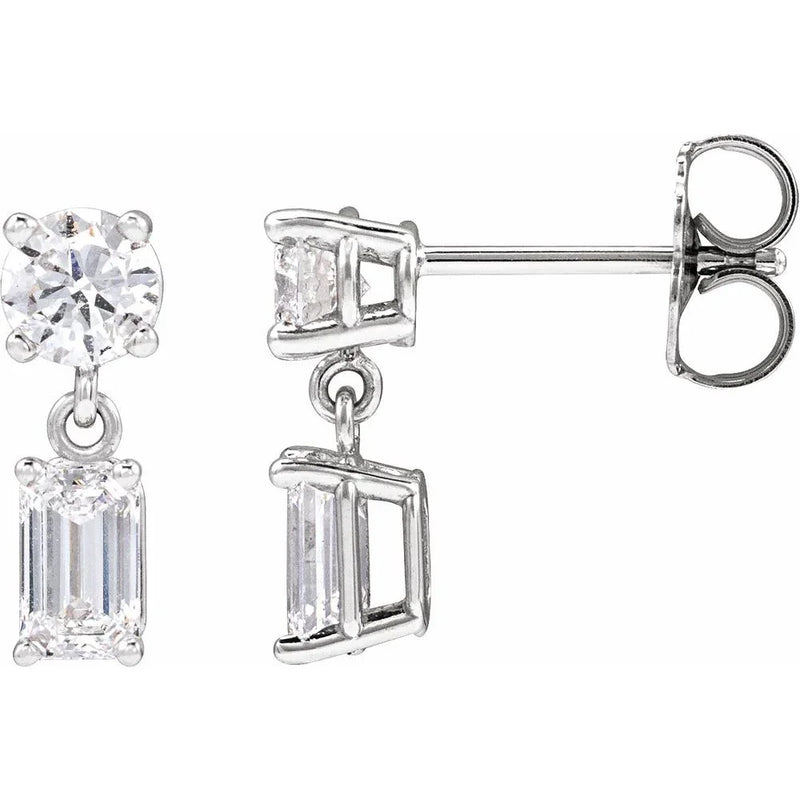 Lumière de Versailles, Emerald & Diamond Drop Earrings