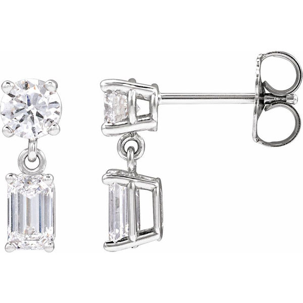 Lumière de Versailles, Emerald & Diamond Drop Earrings