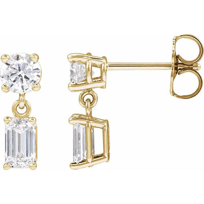 Lumière de Versailles, Emerald & Diamond Drop Earrings