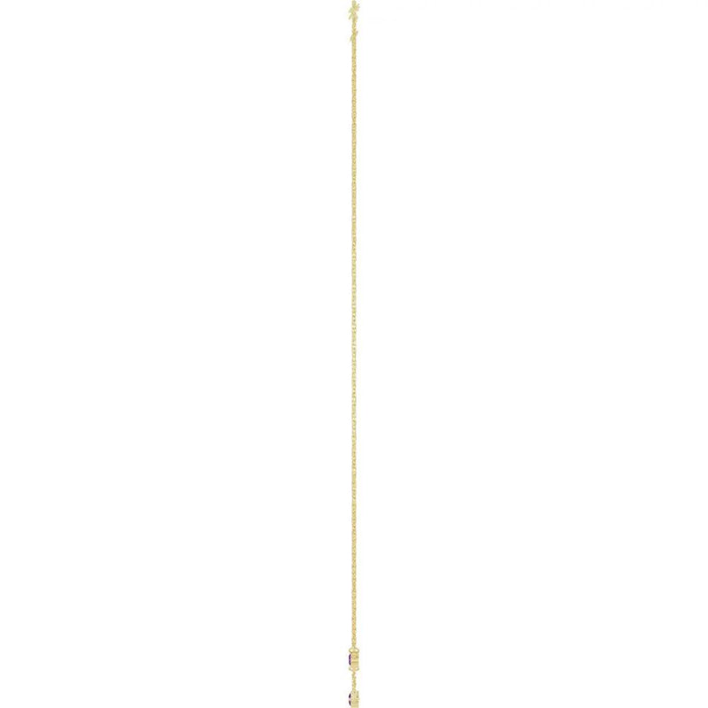 Ricochet sur Luzège, Three Stone Amethyst Bezel Station Necklace