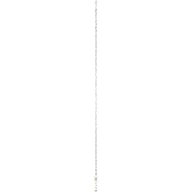 Rosée de Montmartre, Three Stone Peridot Bezel Station Necklace