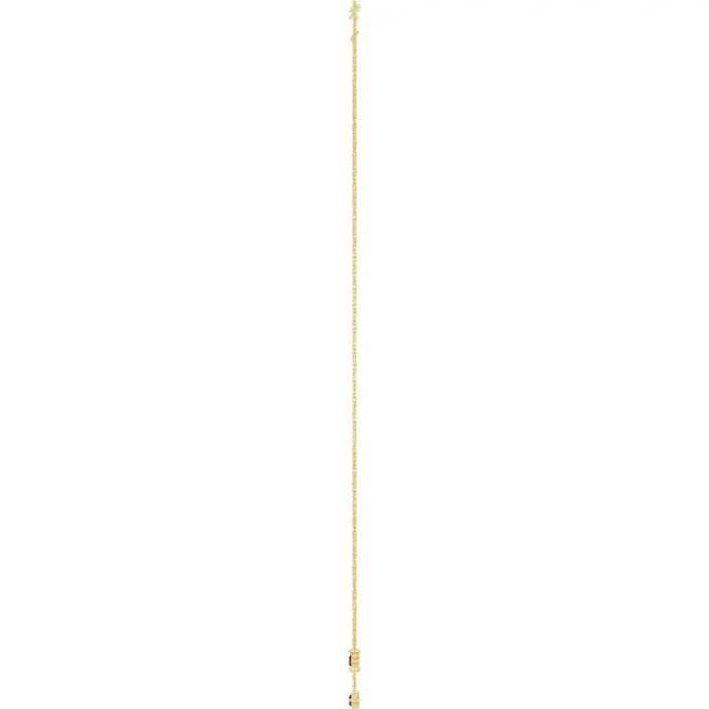 Rosée de Montmartre, Mozambique Garnet Bezel Station Necklace