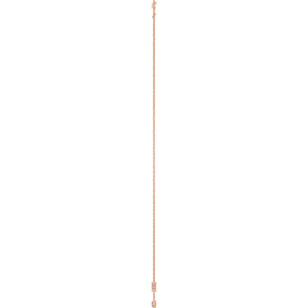 Ricochet sur Luzège, Rose Gold Pink Tourmaline Station Necklace