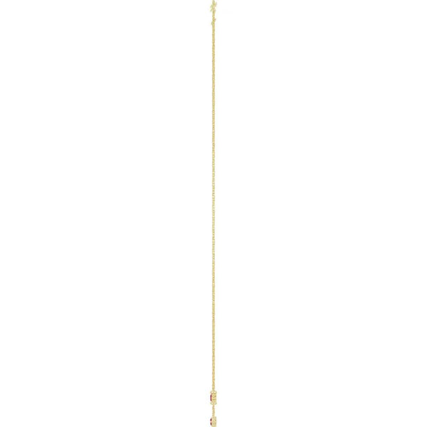 Rosée du Jardin des Plantes, Rose Gold Three Stone Ruby Bezel Station Necklace
