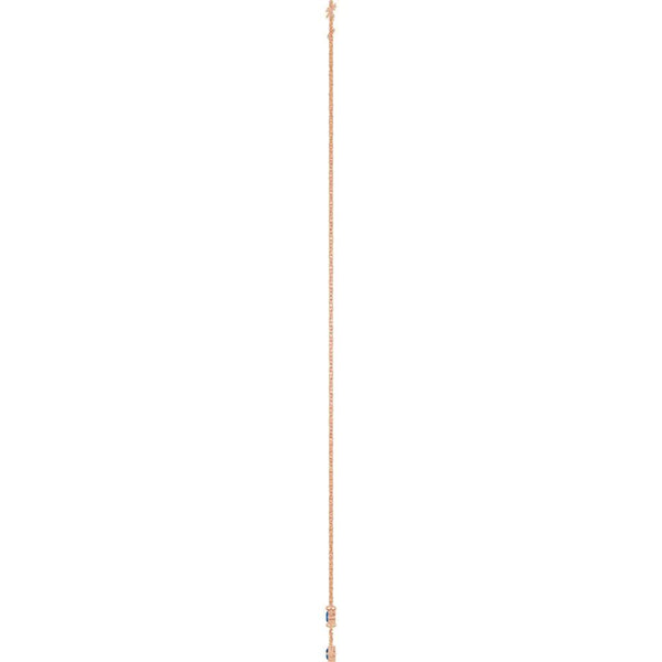 Rosée de Montmartre, Lab Grown Blue Sapphire Bezel Station Necklace