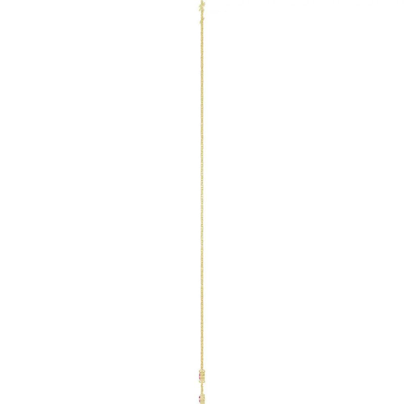 Ricochet sur Luzège, Rose Gold Pink Tourmaline Station Necklace