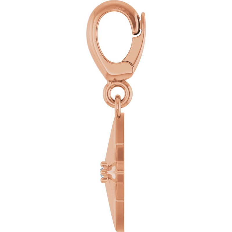 Natural Diamond Star Charm Pendant