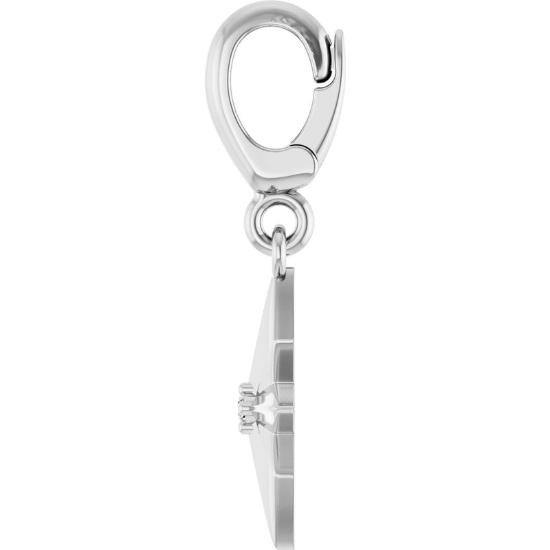 Natural Diamond Star Charm Pendant