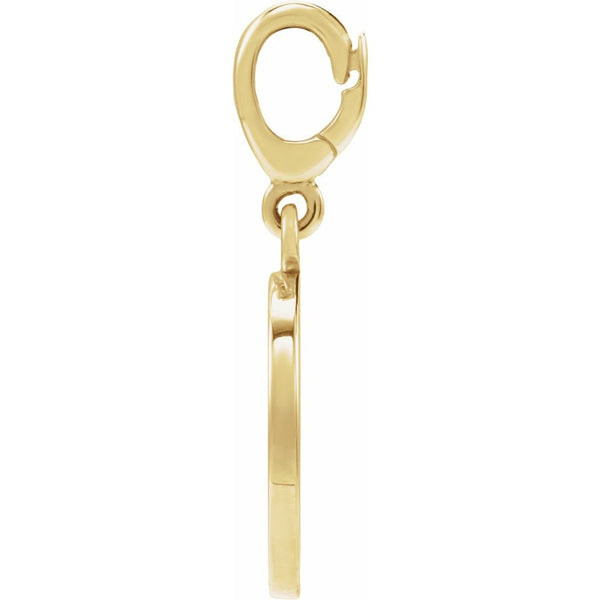 Natural Diamond Heart Mom Charm Pendant