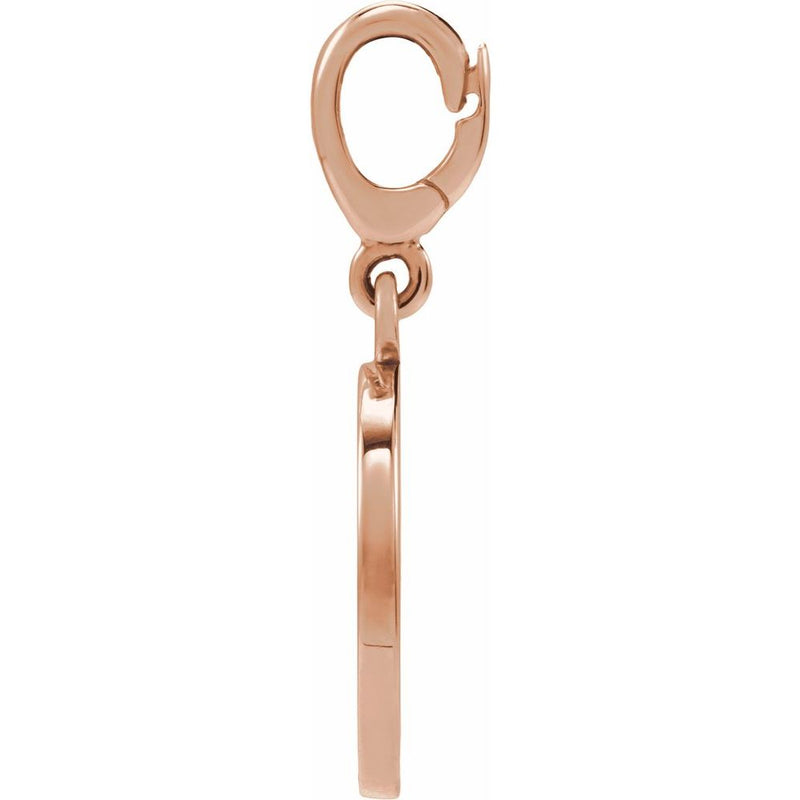 Natural Diamond Heart Mom Charm Pendant