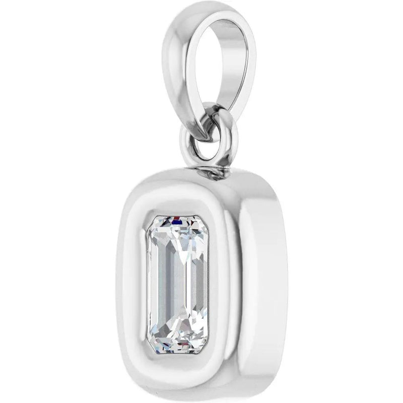 Prisme de Fontaine de Versailles, Solitaire Diamond Pendant