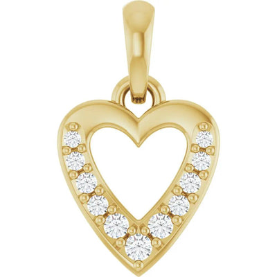 Le Cœur de Montmartre, Diamond & Gold Heart Pendant