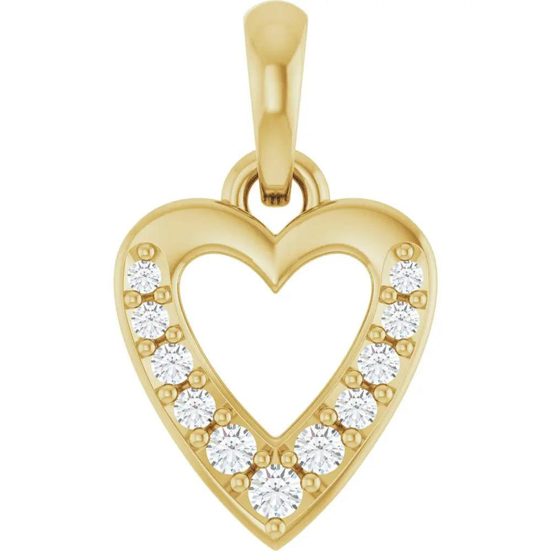 Le Cœur de Montmartre, Diamond & Gold Heart Pendant