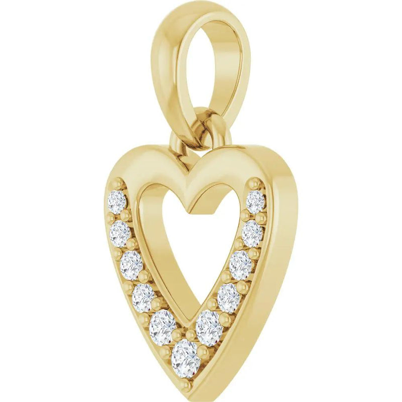 Le Cœur de Montmartre, Diamond & Gold Heart Pendant