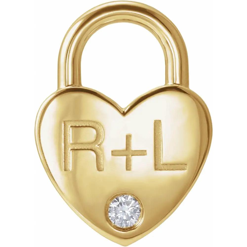 Le Cadenas Amoureux, Heart Locket Charm Pendant