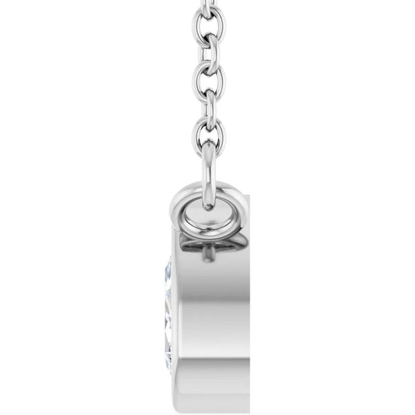 Gouts de Dordogne, Lab-Grown Diamond Pear Solitaire Necklace
