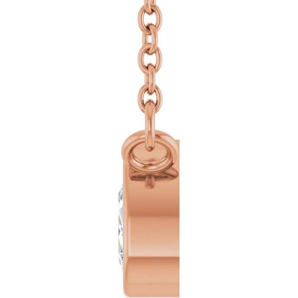 Gouts de Dordogne, Lab-Grown Diamond Pear Solitaire Necklace