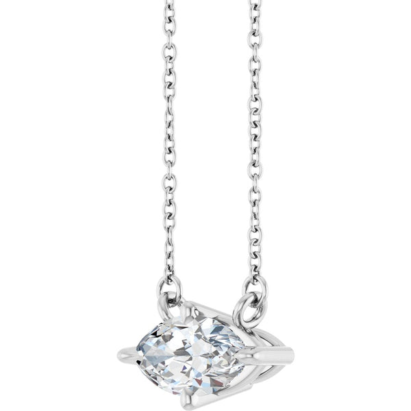 Rayon de Saint-Germain, 1 Carat Marquise Lab Grown Diamond Necklace