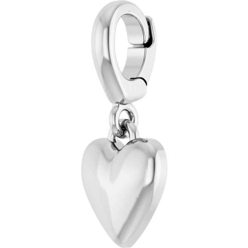 Puffed Heart Charm Pendant