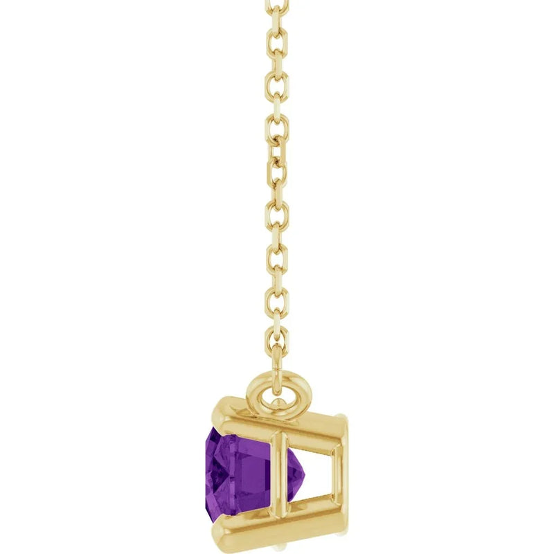 Mystère du Versailles, Amethyst Solitaire Necklace