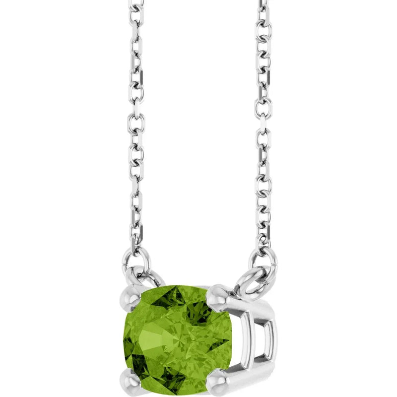 Lumière de Côte d'Azur, Peridot Solitaire Necklace