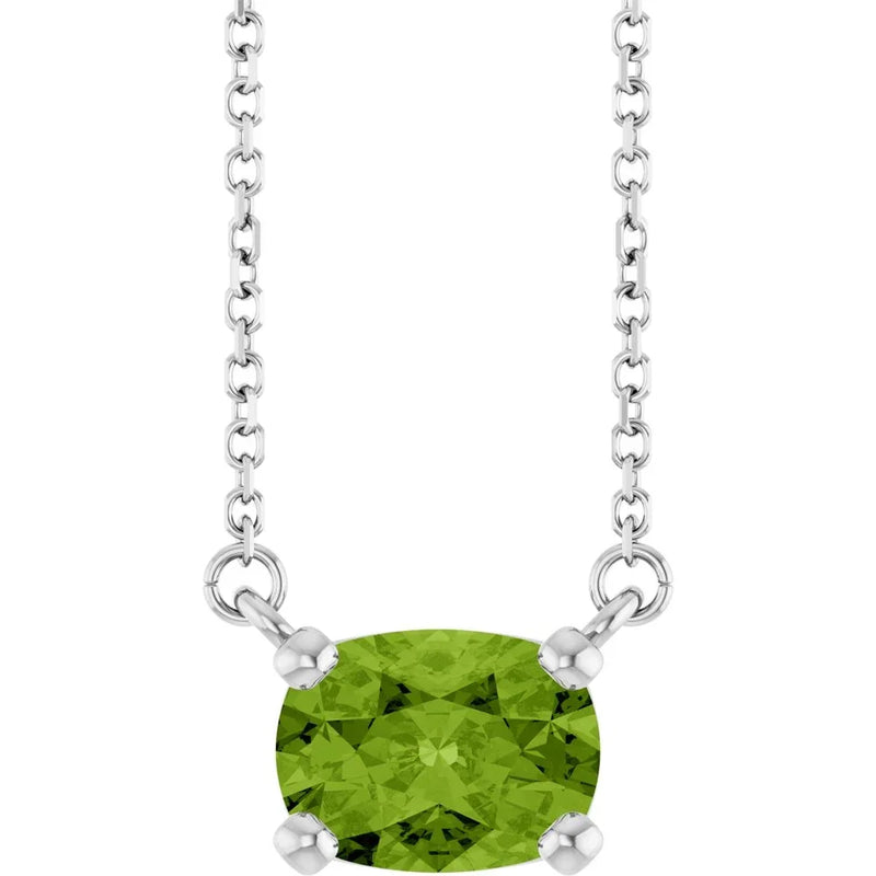 Lumière de Côte d'Azur, Peridot Solitaire Necklace