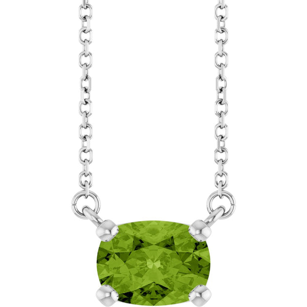 Lumière de Côte d'Azur, Peridot Solitaire Necklace