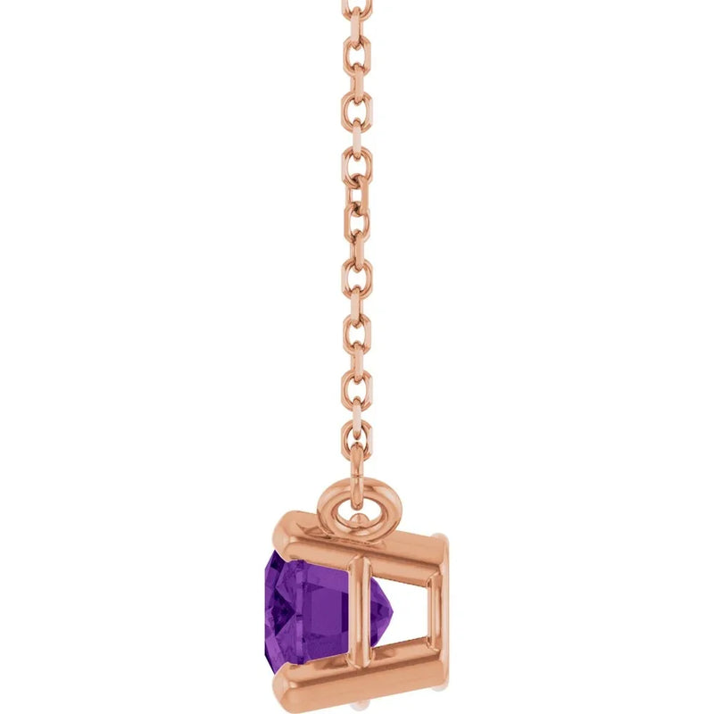 Mystère du Versailles, Amethyst Solitaire Necklace