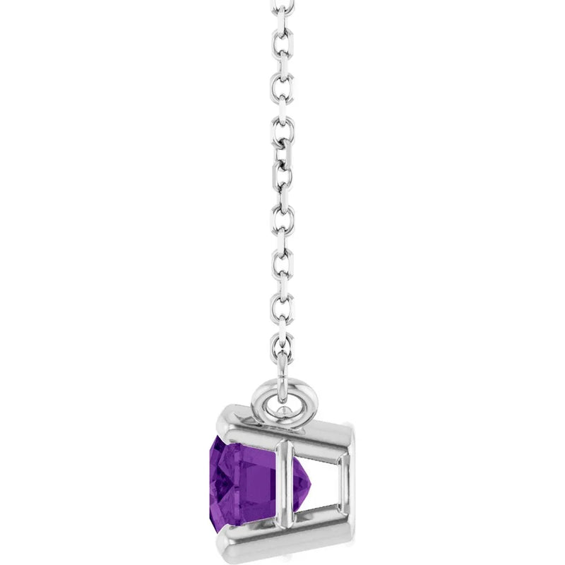 Mystère du Versailles, Amethyst Solitaire Necklace