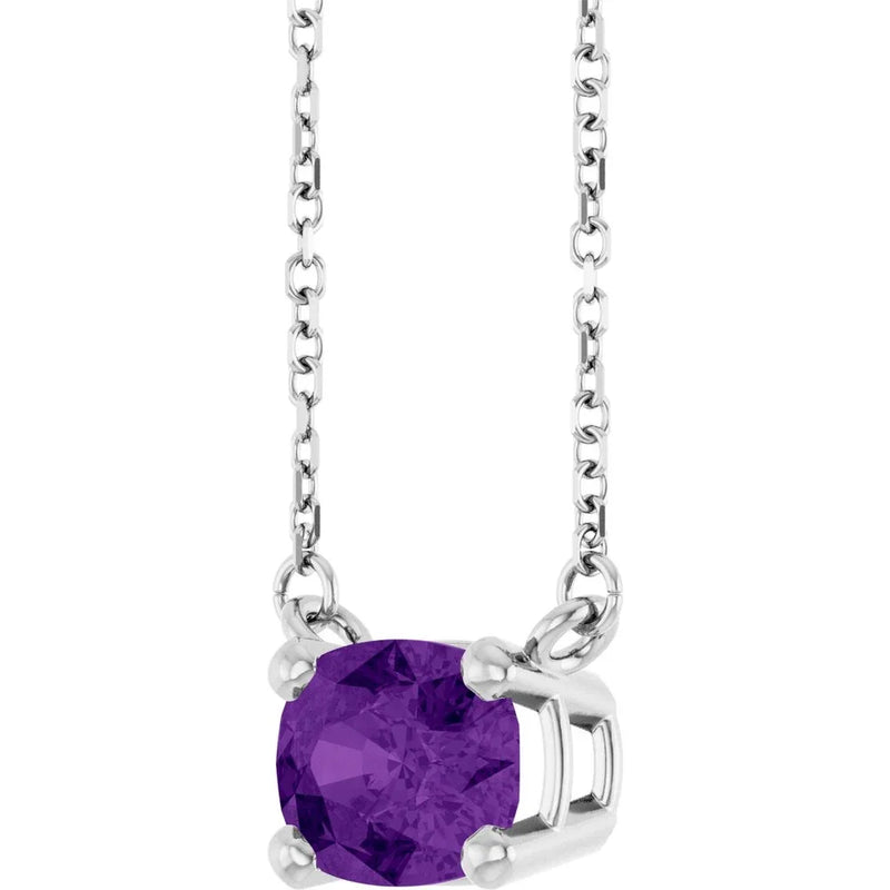 Mystère du Versailles, Amethyst Solitaire Necklace